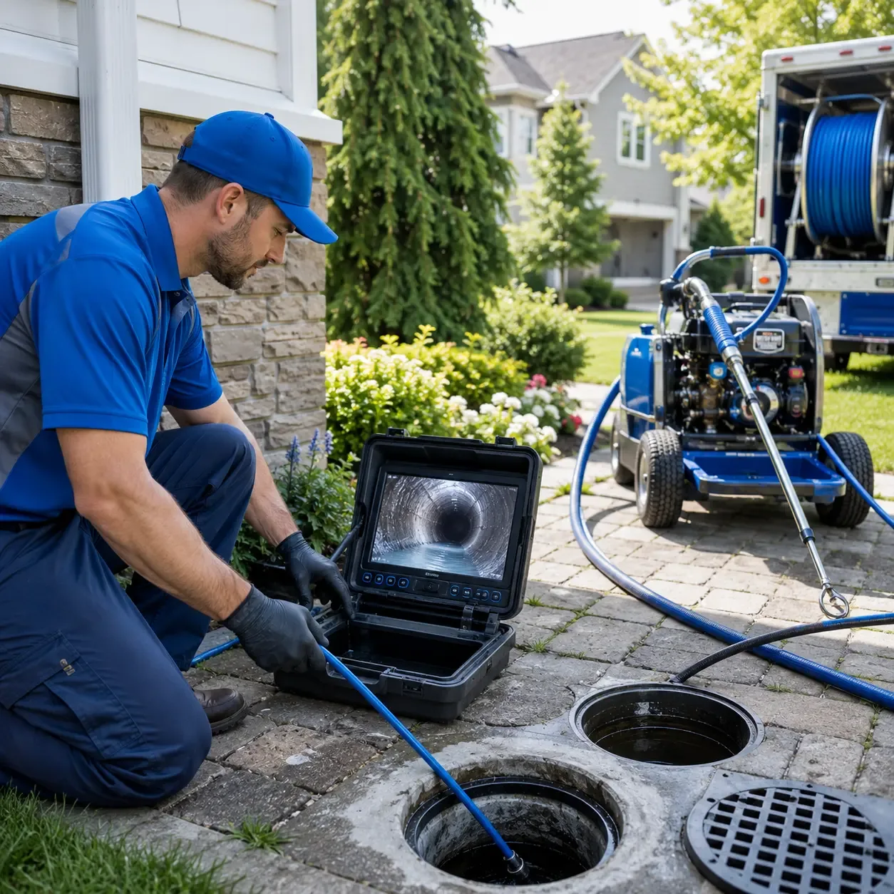 Outdoor drain cleaning professionals serving Baden, PA